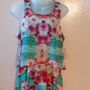 Bisou Bisou Floral Assymetrical dress 6